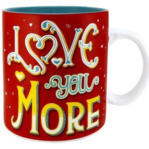 Wanderlust About Face Designs “Love You More” Ceramic Mug | 20 oz. Valentine's